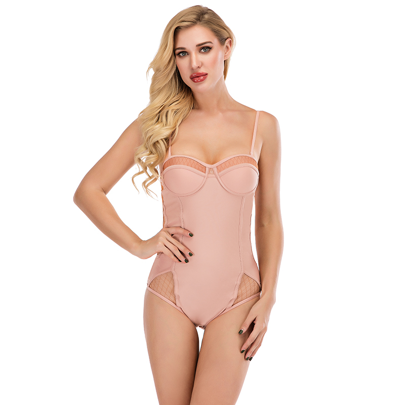 Women’s Sexy One-piece Mesh Joint Swimsuit