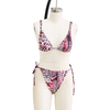 Pink Leopard Print Bikini Suit
