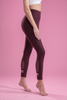 Women’s Wine Red Quick Dry Breathable Fitness Workout Yoga Leggings