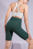 Women’s Green Seamless Quick Dry Breathable Fitness Workout Yoga Crops