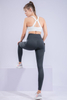 Women’s Grey Quick Dry Breathable Fitness Workout Yoga Leggings
