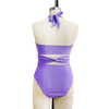 Solid Purple One-piece Swimsuit