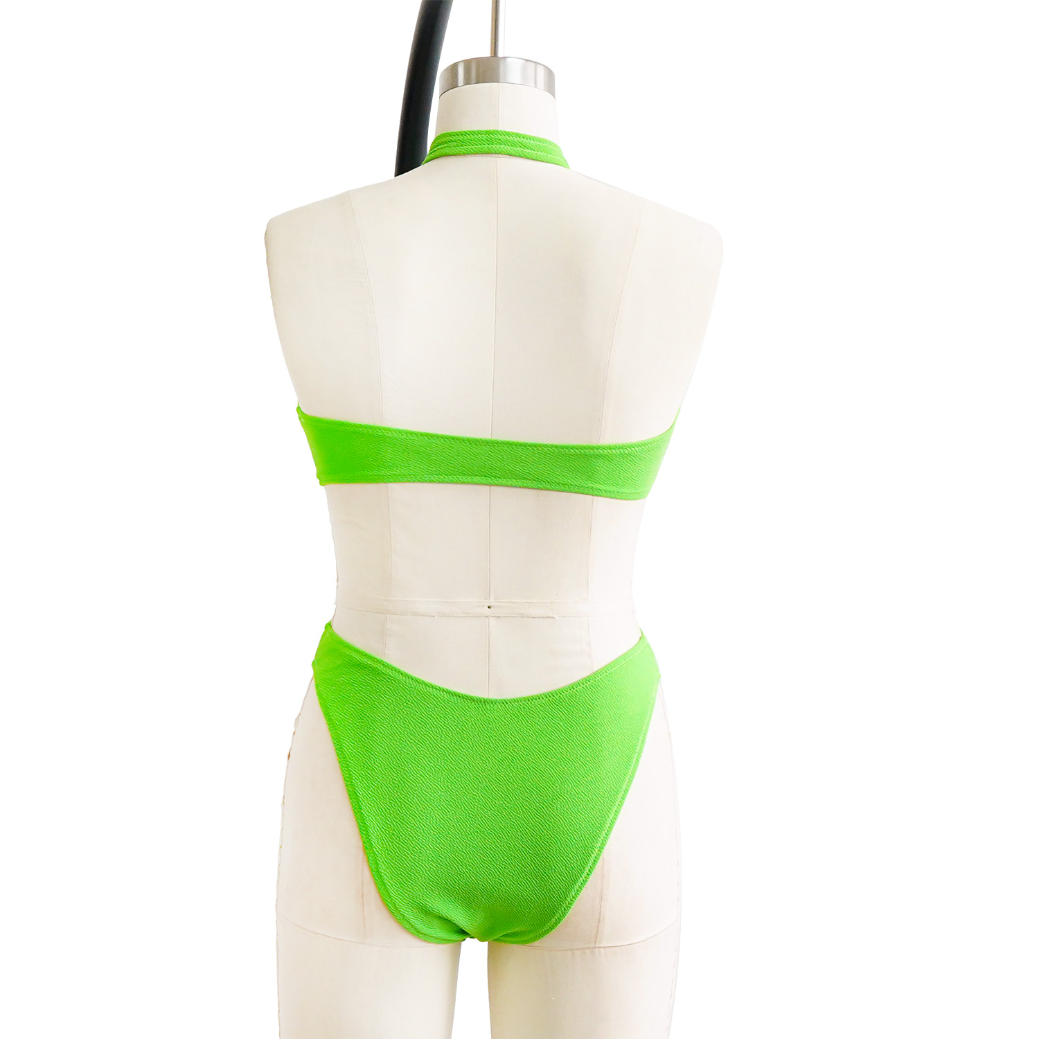 Green Crinkle One-piece Swimsuit
